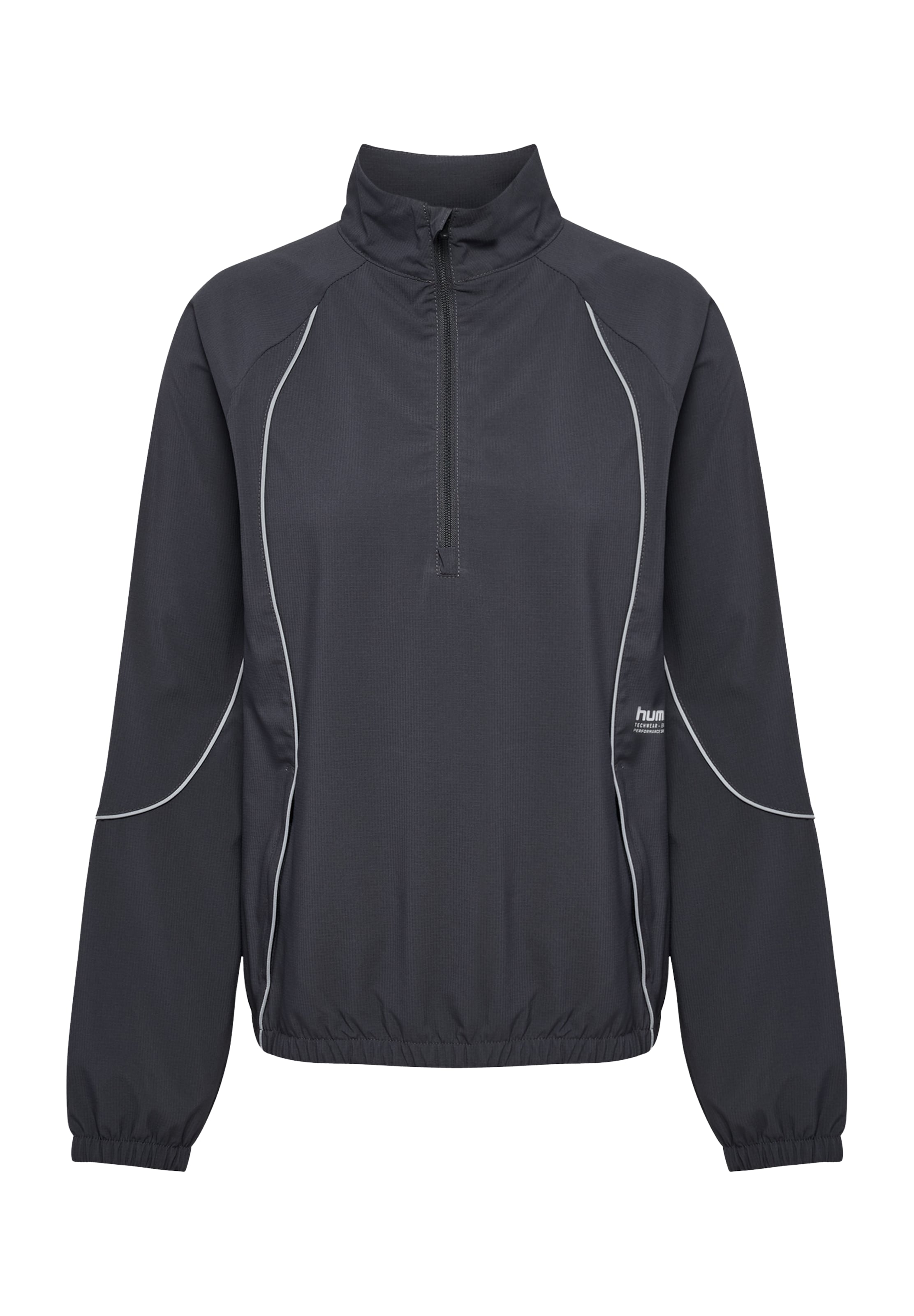 Hummel Sportjas 'Pulse' in Grijs: voorkant