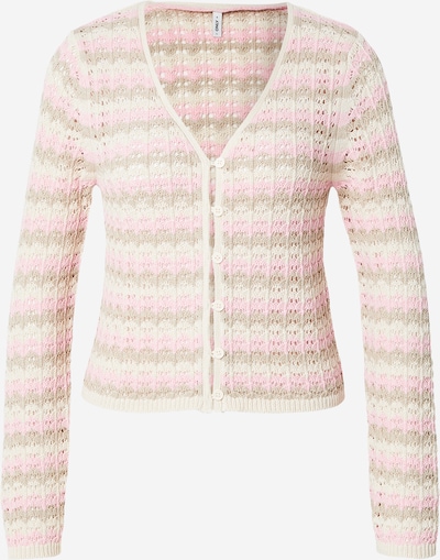 ONLY Kardigan 'ONLASA' u siva / roza / bijela, Pregled proizvoda