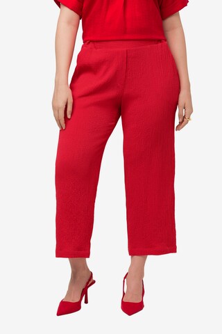 Loosefit Pantalon Ulla Popken en rouge : devant