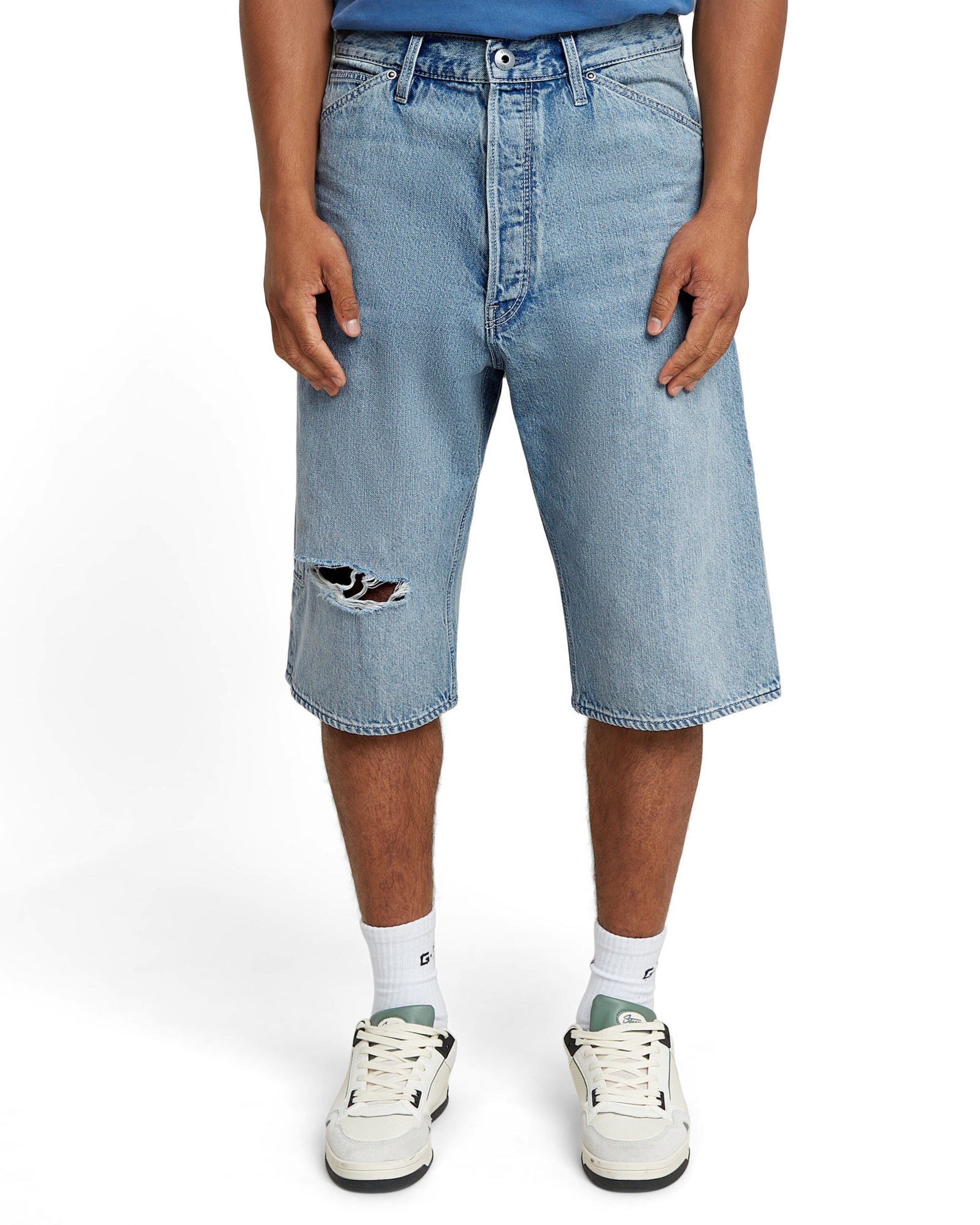 G-STAR Loosefit Jeans in Blauw: voorkant