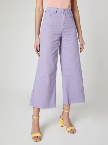 Wide Leg Jean 'Flourish' florence by mills exclusive for ABOUT YOU en violet : devant