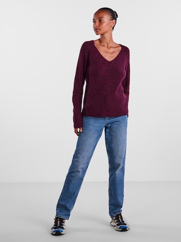 PIECES Sweater 'Ellen' in Purple