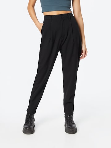 Copenhagen Muse - Tapered Pantalón plisado 'TAILOR' en negro: frente