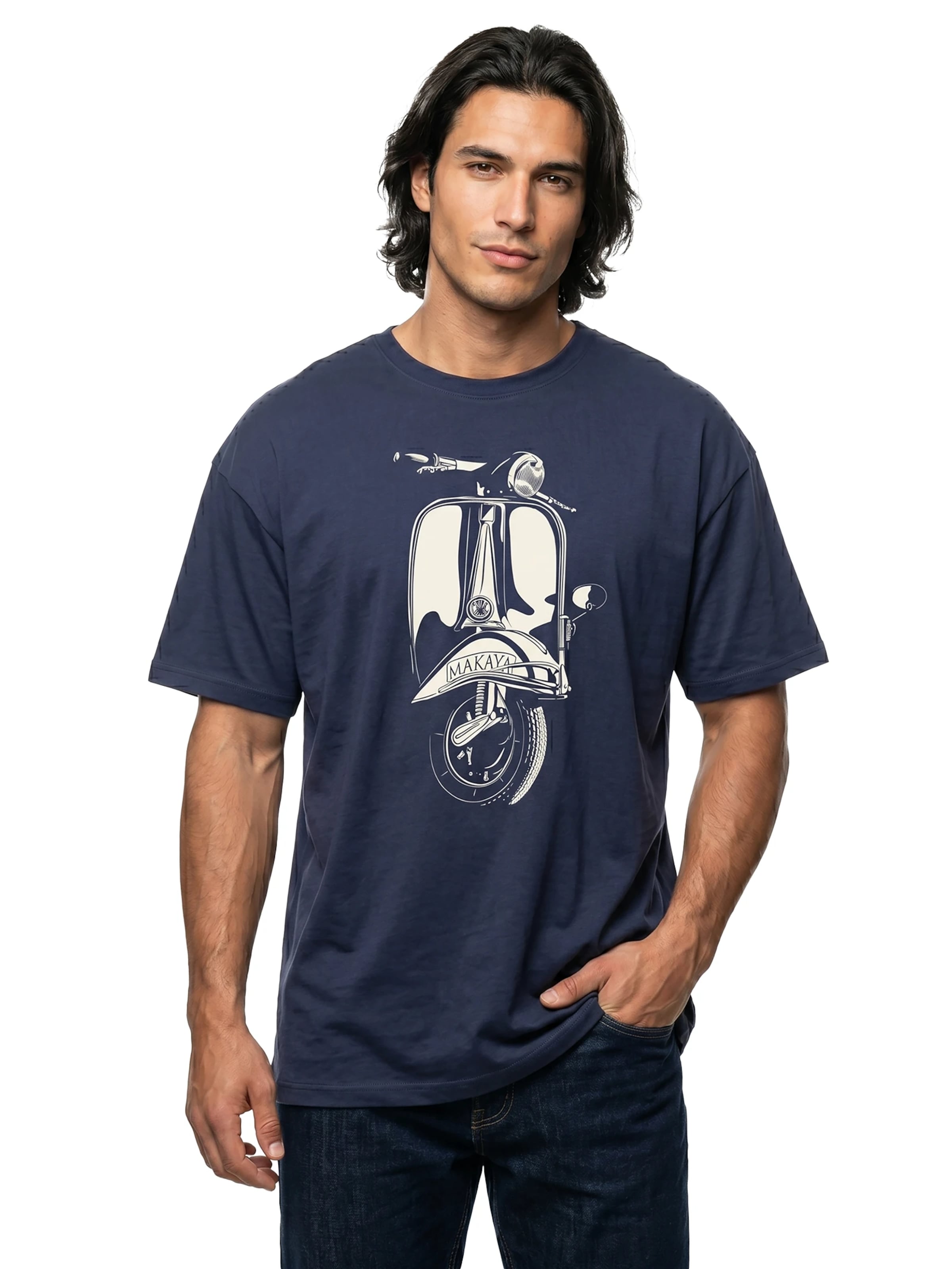 MAKAYA Shirt 'Makaya Roller' in Blue: front