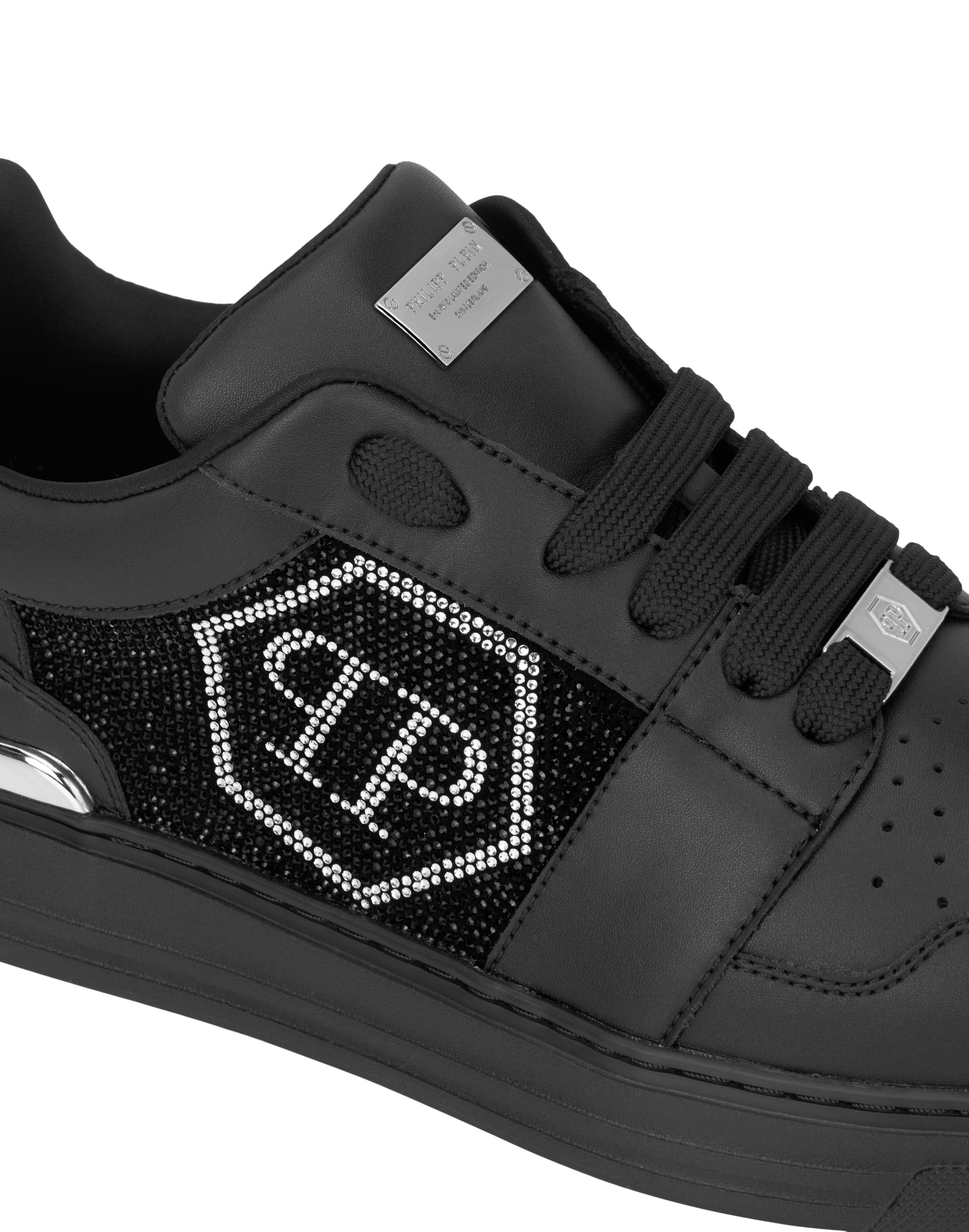 Philipp Plein Sneakers laag 'Hexagon' in Zwart