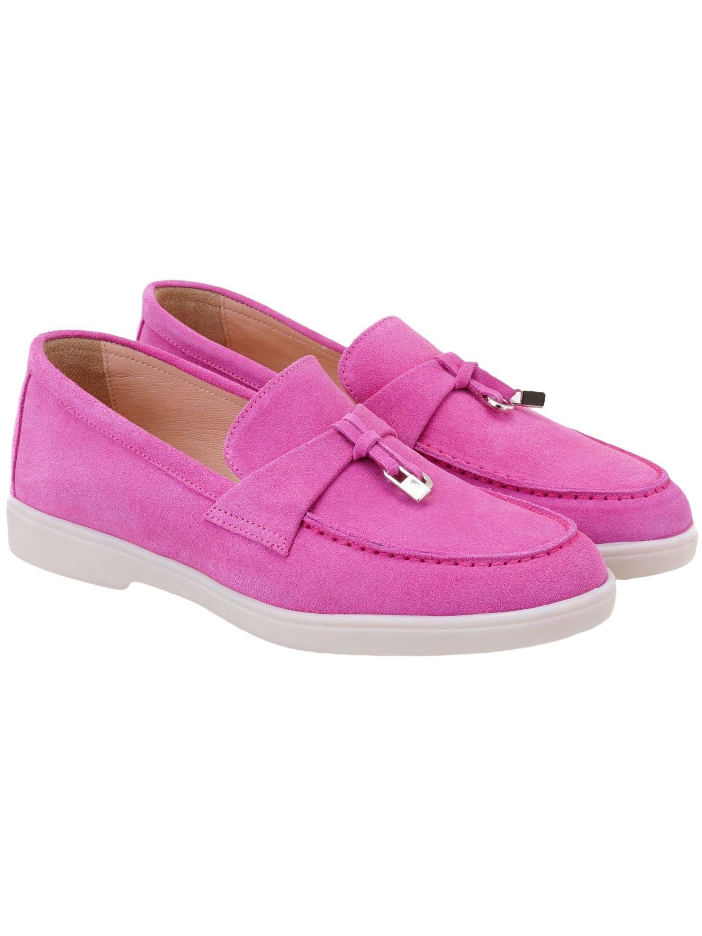 Desa Mocassins 'Beleg' in Roze: voorkant