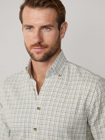 Hackett London Regular fit Overhemd in Groen