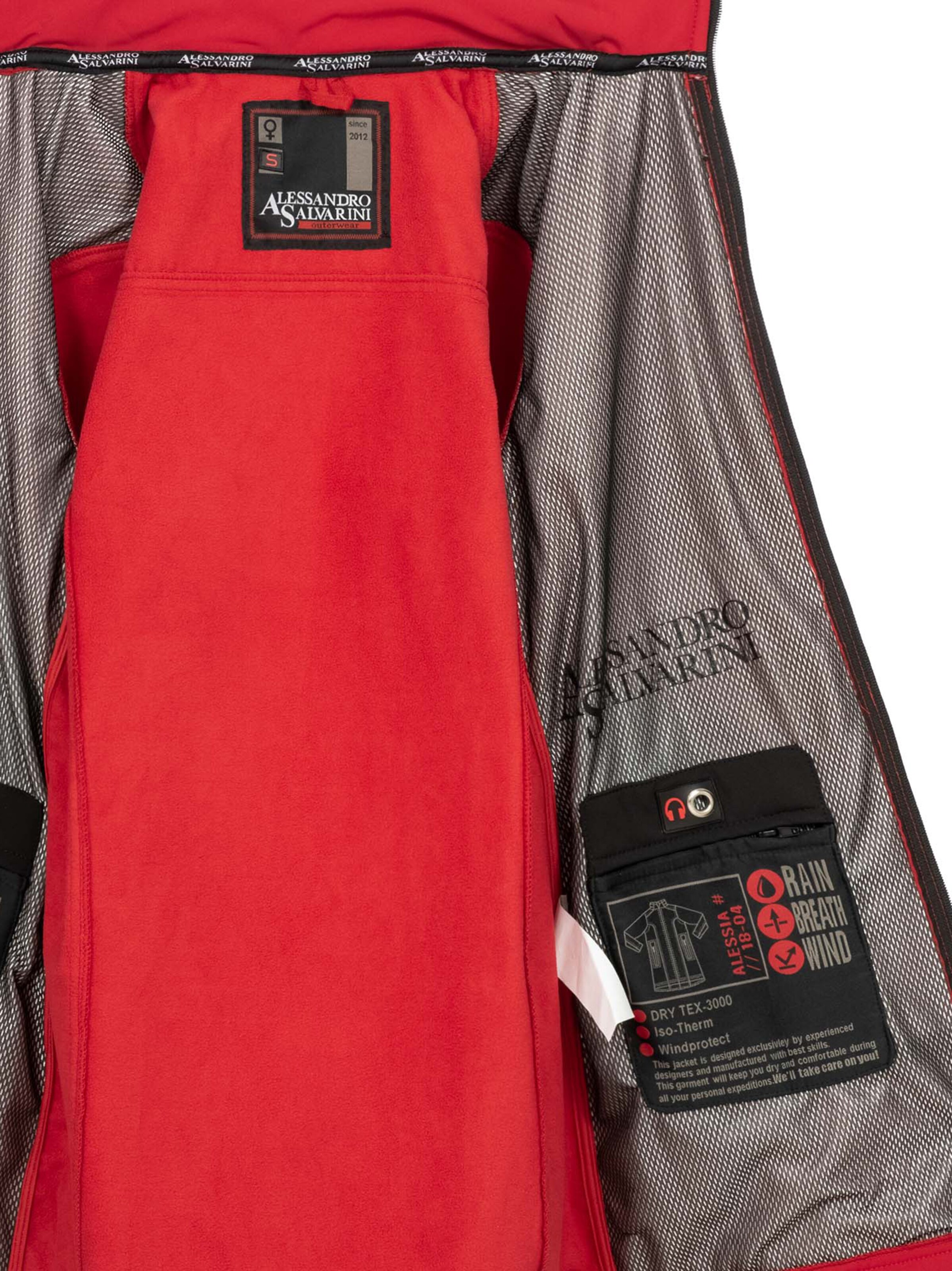 Alessandro Salvarini Funktionsjacke in Rot
