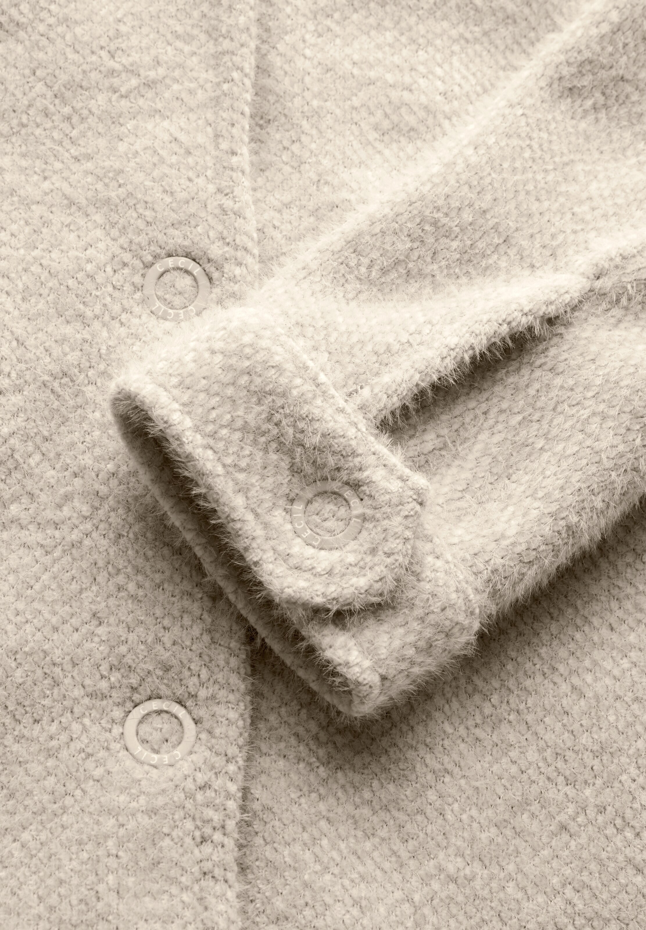 CECIL Kuschelige Jacke in Beige