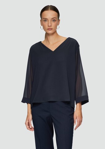 Chemisier s.Oliver BLACK LABEL en bleu : devant
