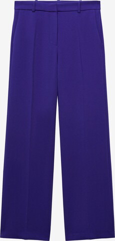 MANGO Loose fit Pleated Pants 'Pompeya' in Blue: front