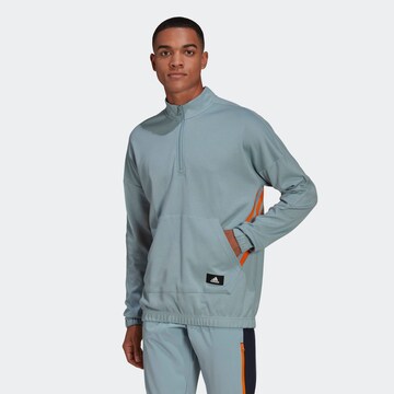 ADIDAS SPORTSWEAR - Sweatshirt de desporto em azul: frente