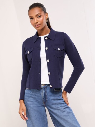 Lipsy Knit cardigan in Blue: front