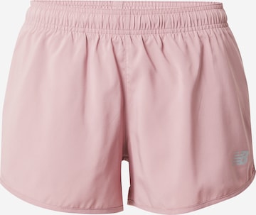 Pantalon de sport 'Essentials' new balance en rose : devant