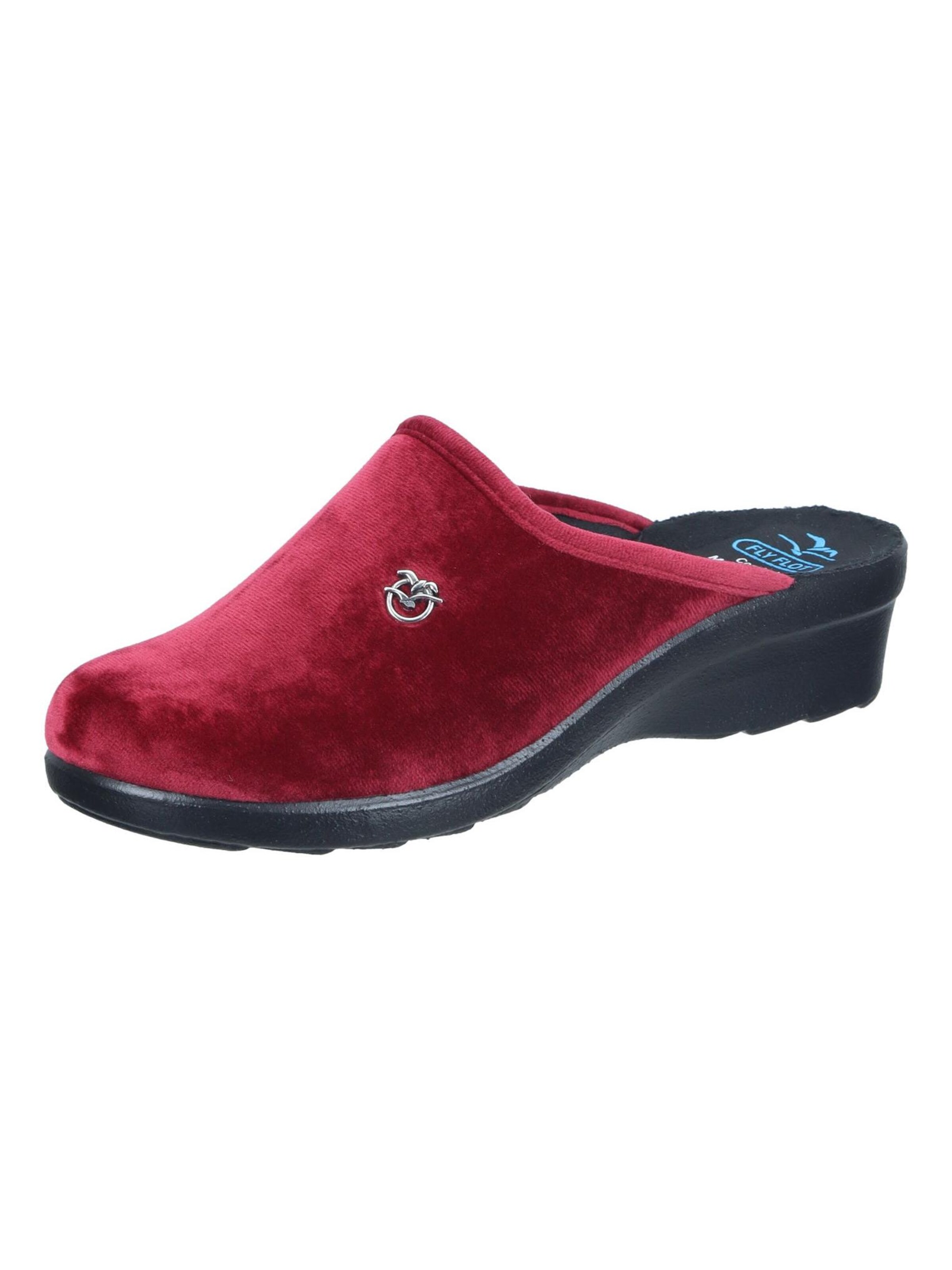 FLY FLOT Slippers in Red: front