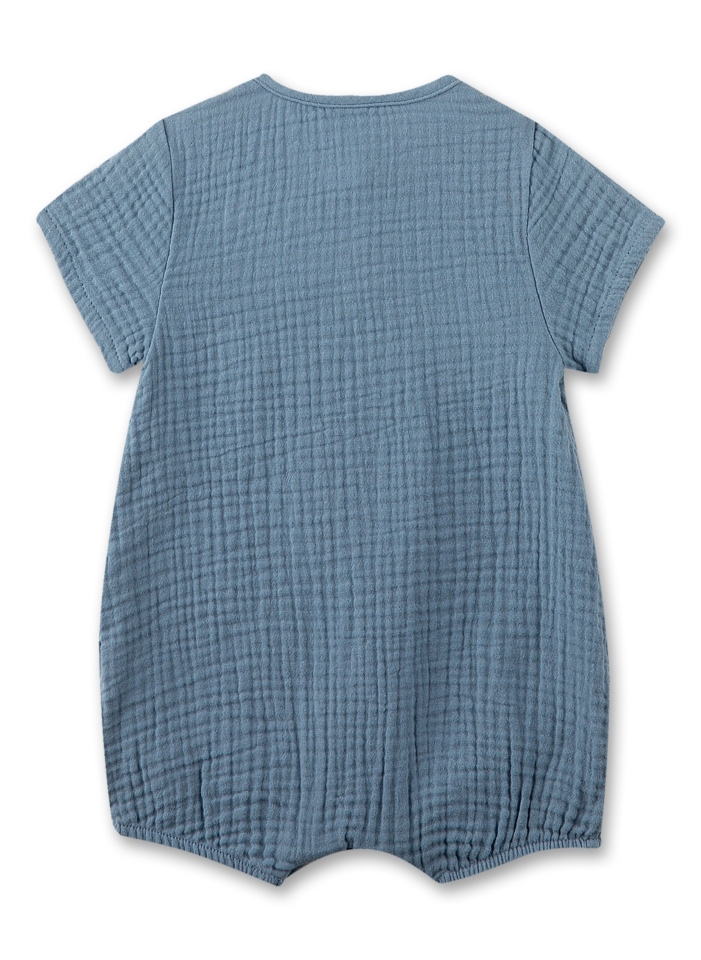 Tutina / body per bambino di Sanetta in blu