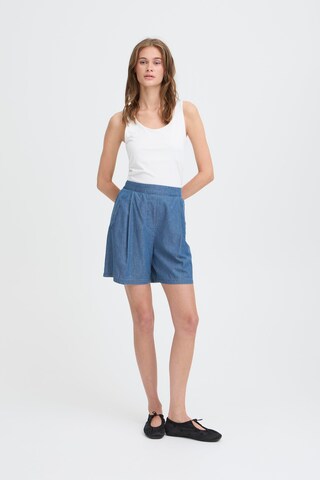 ICHI Loosefit Hose  'XAURORA' in Blau