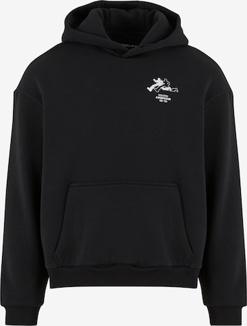 MT Upscale Mikina 'RUN Sports Club' – černá: přední strana