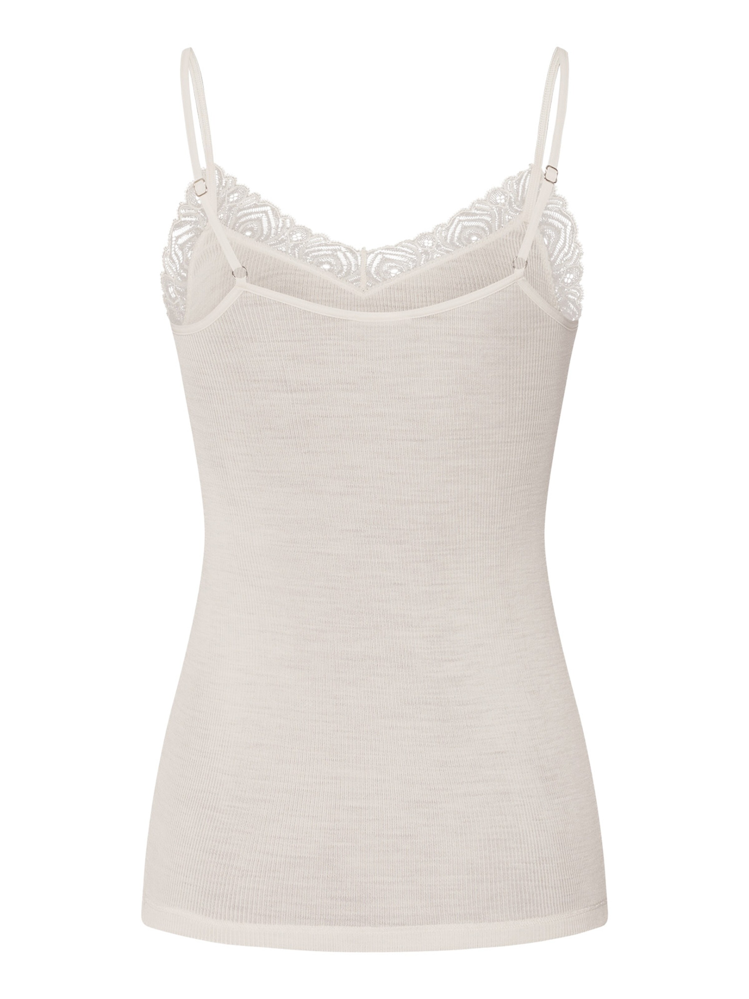 Haut ' Woolen Lace ' Hanro en blanc