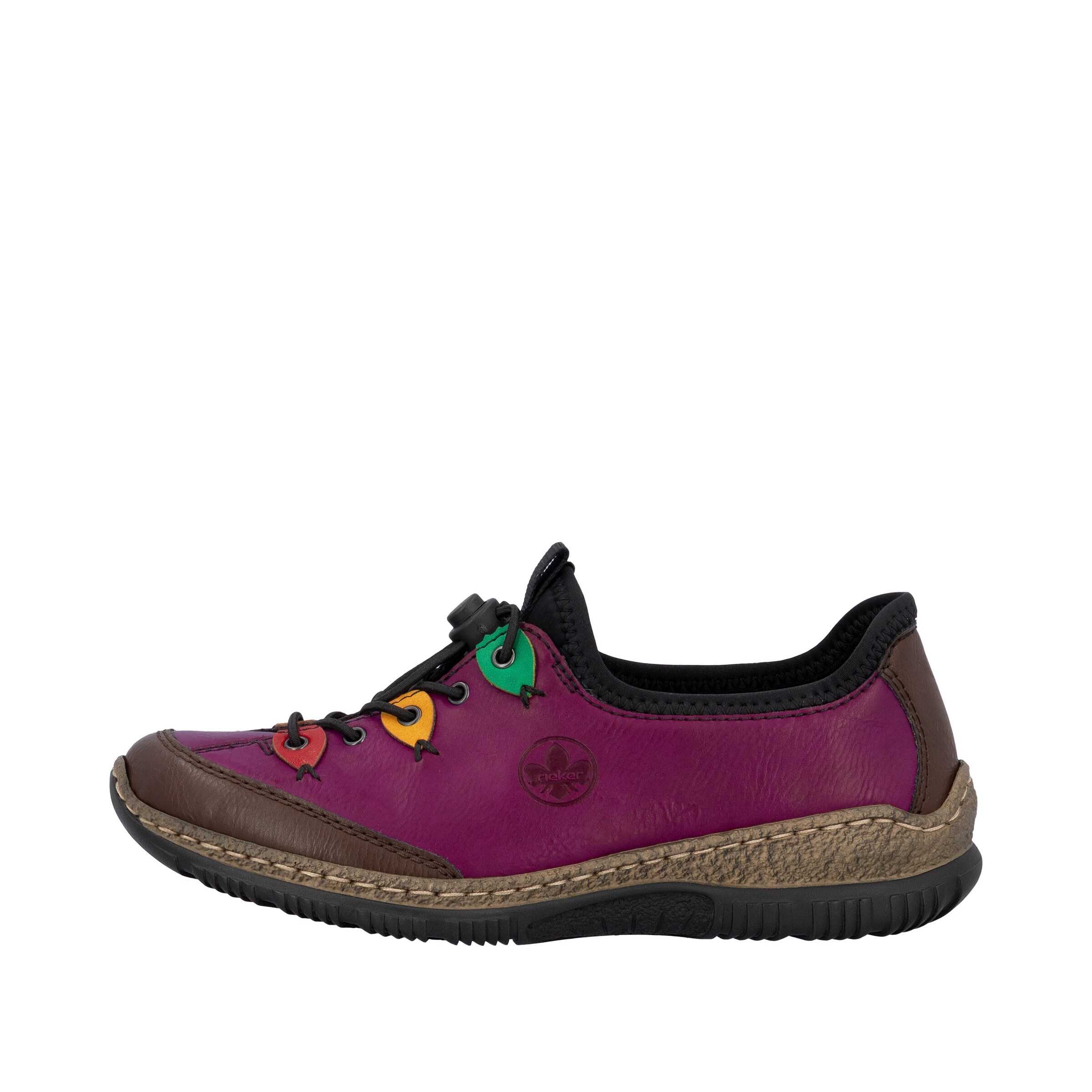 Baskets basses Rieker en violet