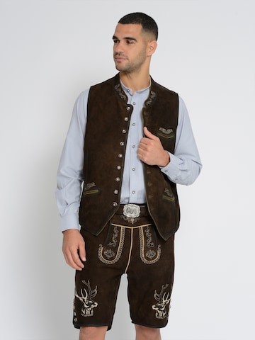 Rißberg Traditional vest in Brown