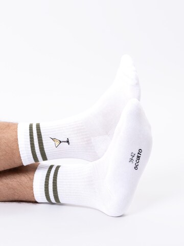 Occulto Sports socks 'Summer' in White