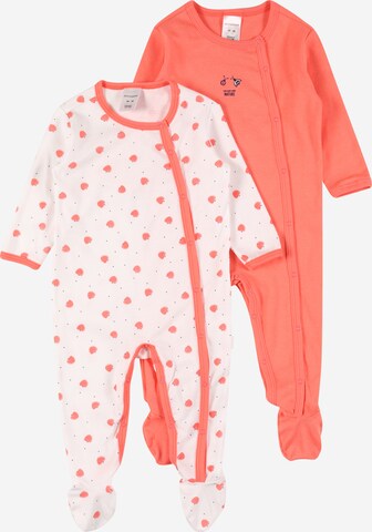 SCHIESSER - Pijama en naranja: frente