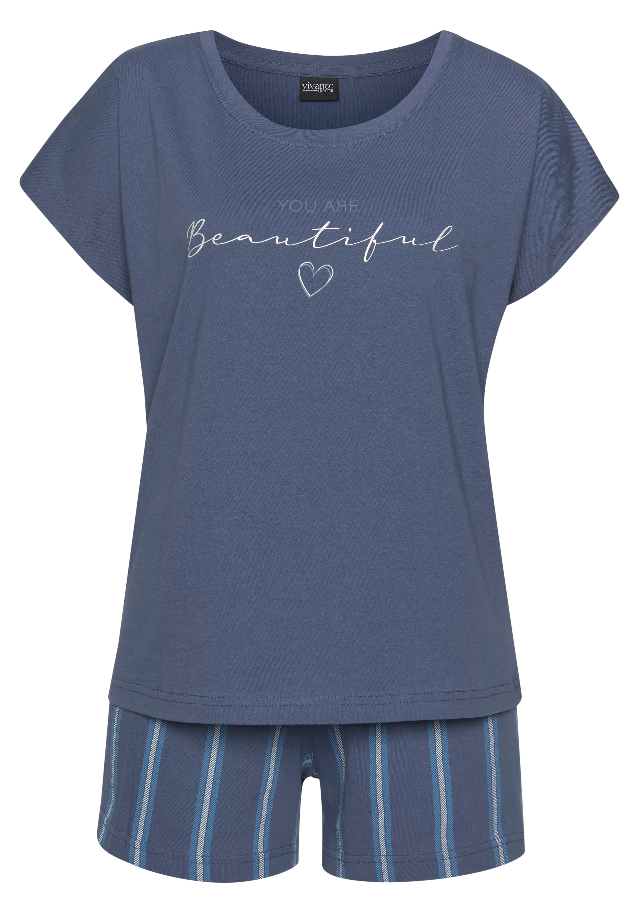 Pigiama di VIVANCE in blu: frontale