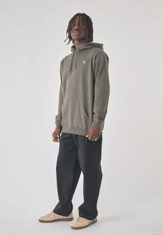 Cleptomanicx Sweater 'Hooded Embro Gull 2' in Green
