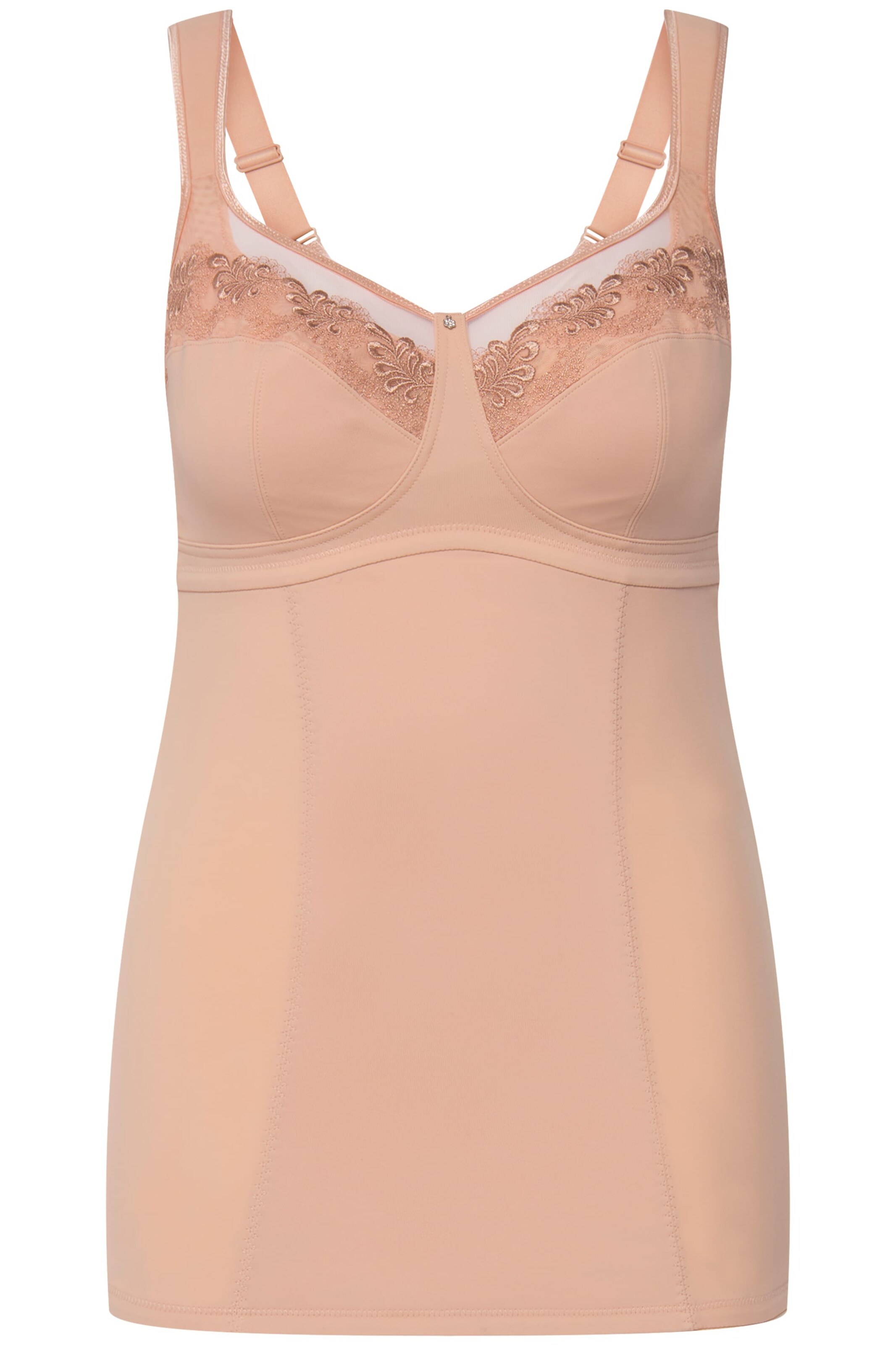 Ulla Popken Shapingtop in Beige: Vorderseite