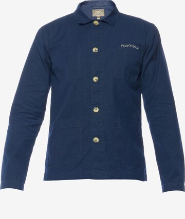 Le Temps Des Cerises Regular fit Button Up Shirt 'VADEL' in Blue: front