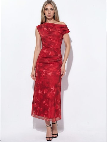 Robe 'Midi' Hiccup en rouge : devant