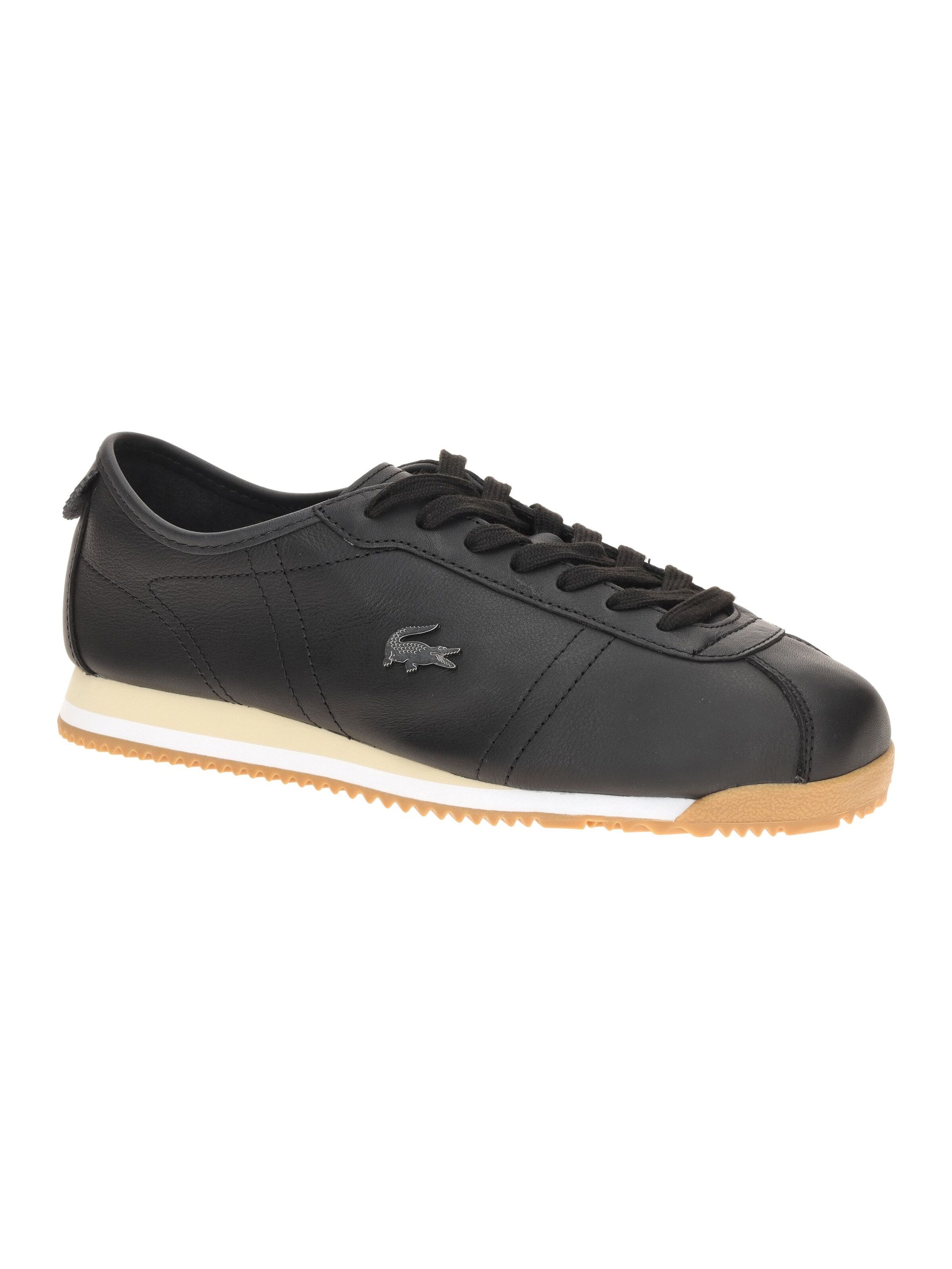 LACOSTE Sneakers 'Lacoste Club Low Sneakers Schuhe schwarz 0140' in Black: front