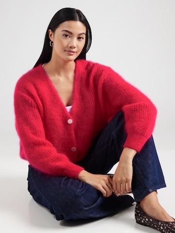 TWNS THE LABEL Knit cardigan 'Erie' in Pink: front