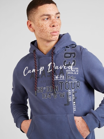 CAMP DAVID Sweatshirt 'Alaska Ice Tour' in Blau