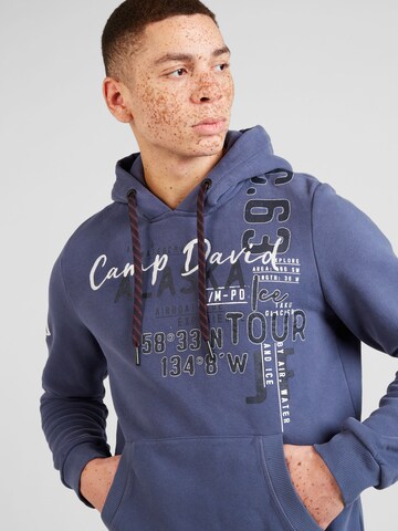 CAMP DAVID Sweatshirt 'Alaska Ice Tour' in Blau