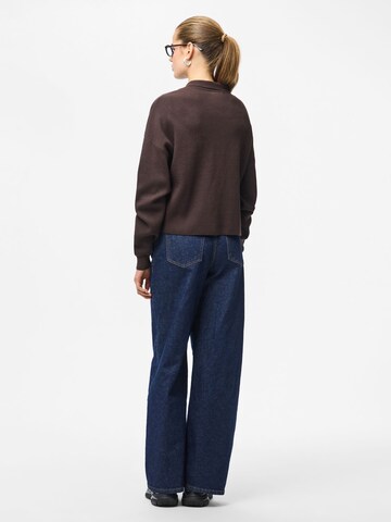 Cardigan 'PCJassy' PIECES en marron