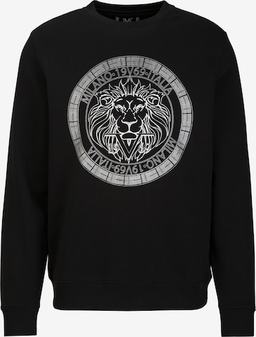 juoda 19V69 ITALIA Megztinis be užsegimo 'Nico': priekis