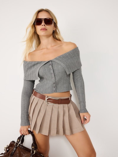 No Matter What Knit cardigan in S-M in Mottled grey, Item view