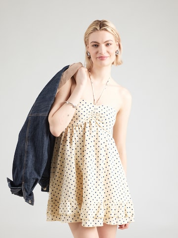 HOLLISTER Nyári ruhák - sárga: elől