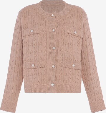 Cardigan faina en beige : devant