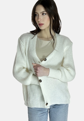 Elara Cardigan i hvid