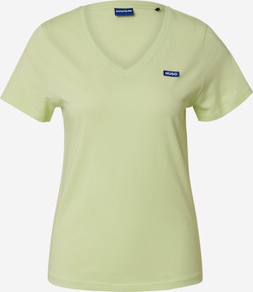 HUGO Koszulka 'Classic' w kolorze zielony: przód