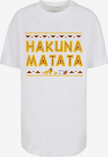 F4NT4STIC T-Shirt 'Disney Der König der Löwen Hakuna Matata' in limone / dunkelrot / schwarz / weiß, Produktansicht