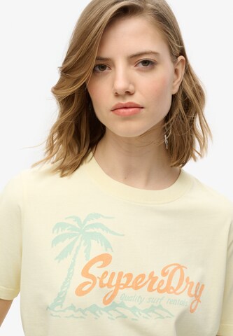 T-shirt 'Lo-Fi' Superdry en jaune