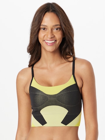 Bustino Reggiseno sportivo 'Truestrength Light-Support' di ADIDAS BY STELLA MCCARTNEY in giallo: frontale