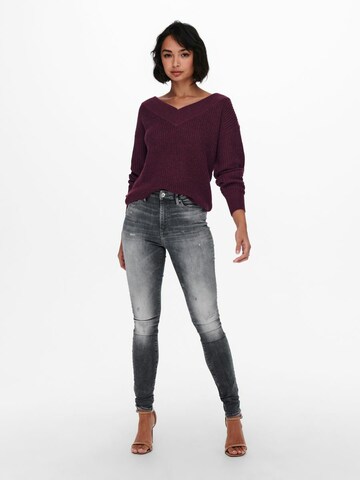 ONLY Sweater 'ONLFMELTON' in Red