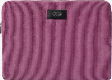 Wouf Laptop Bag in Purple: front