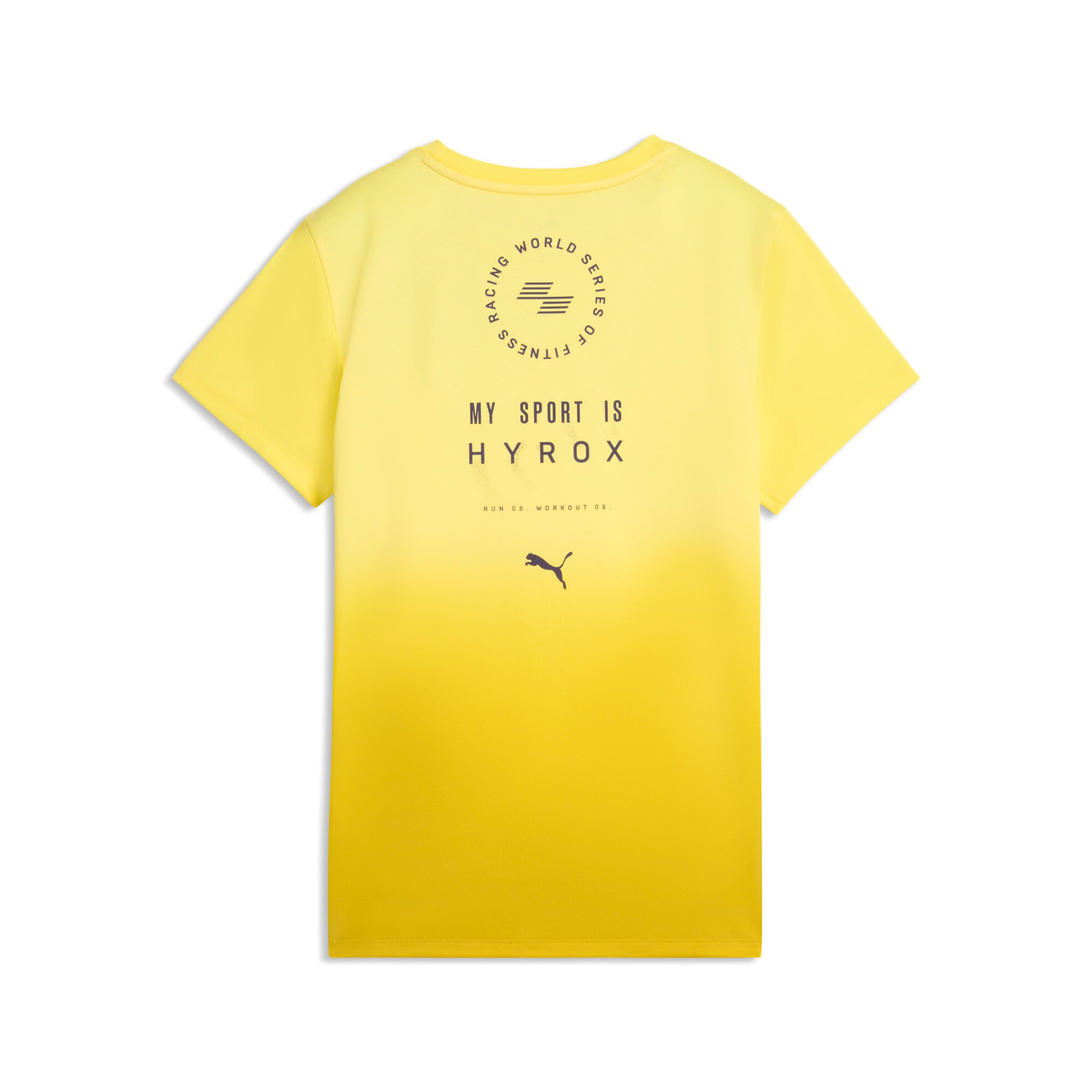 PUMA Performance Shirt in Yellow: front