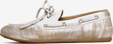 Mocassin CESARE GASPARI en blanc : devant